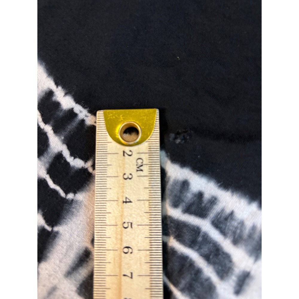 Avenue Plus Size 30/32 Black White Tie Dye Stripe Maxi Skirt Rayon Stretch USA - Picture 6 of 8